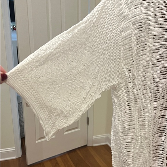 Chico's White Open-Front Cardigan - Picture 4 of 4